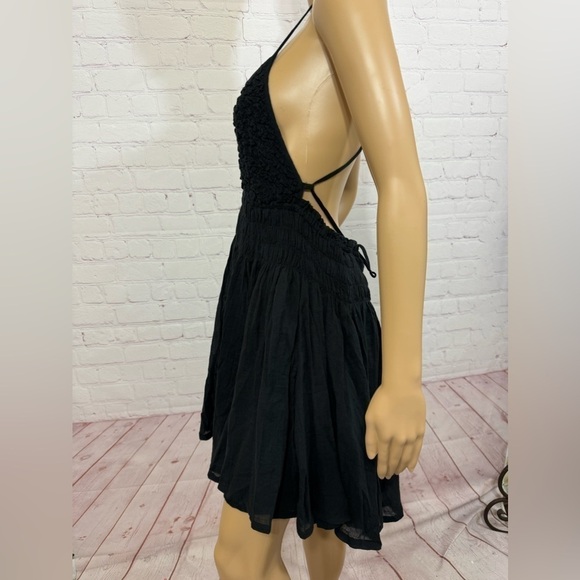 FREE PEOPLE Forever Favorite Mini Dress in black Super Sexy in size Medium NWT - Picture 5 of 16